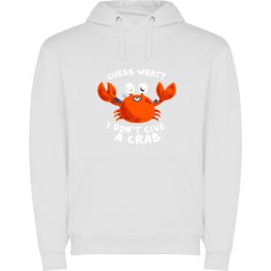 Bold Crab Attitude Φούτερ με κουκούλα σε χρώμα Λευκό 3-4 ετών