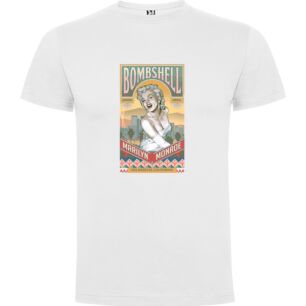 Bombshell City Marilyn Art Tshirt σε χρώμα Λευκό XXLarge