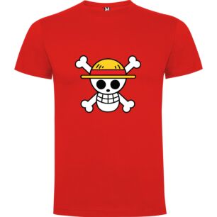 Bone-Hatted Skull: Luffy-Style Tshirt