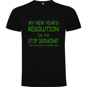 Booze-Free New Year Tshirt
