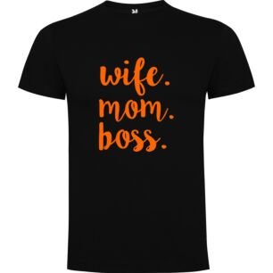 Boss Mama in Black Tshirt