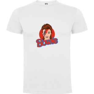 Bowlie's Bowie Portrait Tshirt σε χρώμα Λευκό XLarge
