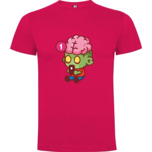 Brainy Zombie Sips Coffee Tshirt