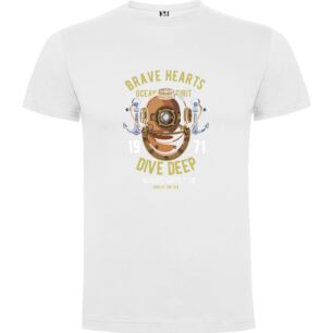 Brave Depths Diving Gear Tshirt σε χρώμα Λευκό Small