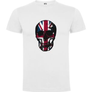 BritWave Skull Design Tshirt σε χρώμα Λευκό XXLarge