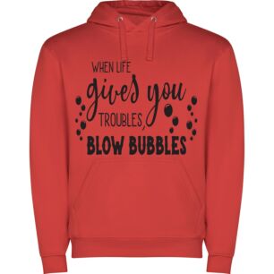 Bubbly Troubles: Blow Bubbles Φούτερ με κουκούλα