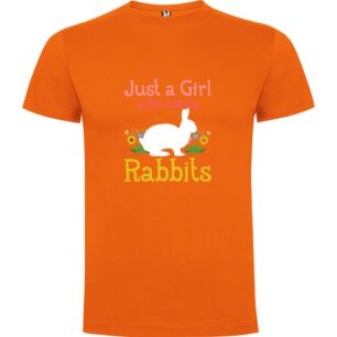 Bunny Lover's Fantasy Land Tshirt σε χρώμα Πορτοκαλί 3-4 ετών