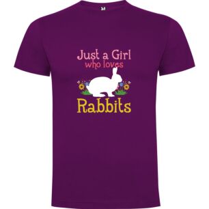Bunny Lover's Fantasy Land Tshirt σε χρώμα Μωβ 3-4 ετών