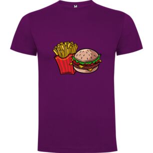 Burger Fries Fashion Art Tshirt