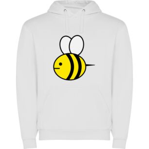 Buzzing Boldly: Bumblebee Bliss Φούτερ με κουκούλα σε χρώμα Λευκό 11-12 ετών