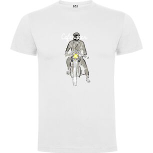 Cafer's Retro Ride Tshirt σε χρώμα Λευκό XXXLarge(3XL)