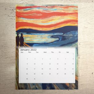 Calendar Painting Sunset