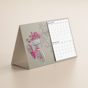 Calendar City Pink Bicycle