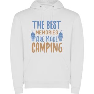 Camping Blissful Memories Φούτερ με κουκούλα σε χρώμα Λευκό Small