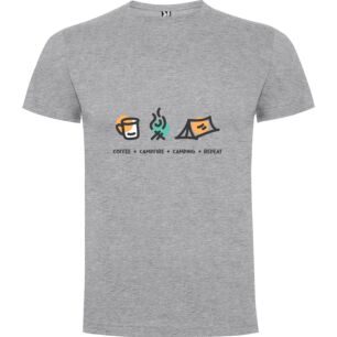 Camping with Coffee Bliss Tshirt