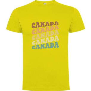 Canada's Chromatic Typography Tshirt