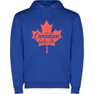 Canadian Maple Cutie Φούτερ με κουκούλα σε χρώμα Μπλε Large