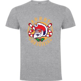 Candy Claus Celebrates Hockey Tshirt