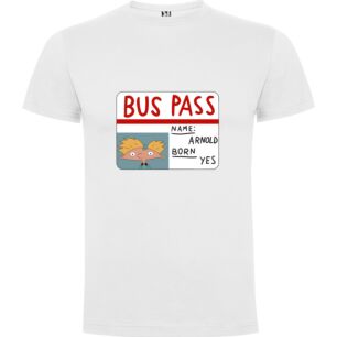 Cartoon Bus Passes Tshirt σε χρώμα Λευκό 11-12 ετών