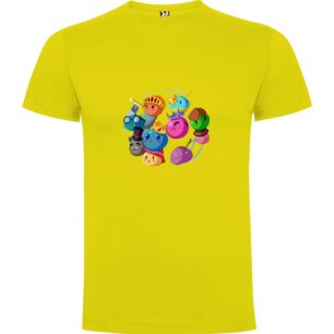 Cartoon Clash Characters Tshirt σε χρώμα Κίτρινο 11-12 ετών