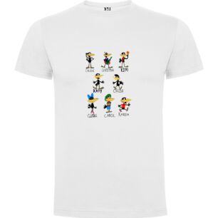 Cartoon Flock Fusion Tshirt σε χρώμα Λευκό 9-10 ετών
