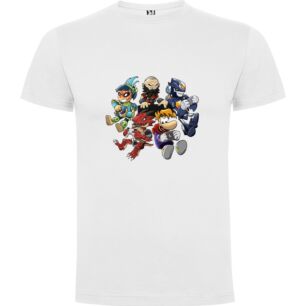 Cartoon Game Mashup Tshirt σε χρώμα Λευκό 3-4 ετών