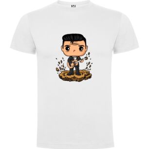 Cartoon Rockstar: Elvis Vibes Tshirt σε χρώμα Λευκό XLarge