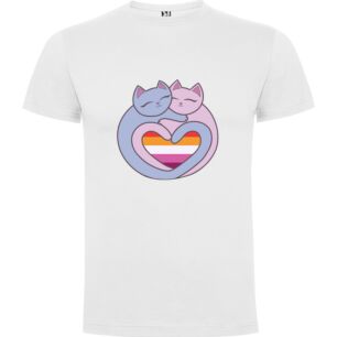 Cat Love Pride Tshirt σε χρώμα Λευκό 5-6 ετών