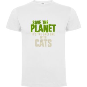 Cat Planet Savior Tshirt σε χρώμα Λευκό 11-12 ετών