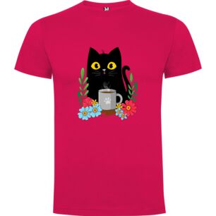 Cat Sipping Morning Brew Tshirt