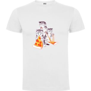 Cats and Pizza Party Tshirt σε χρώμα Λευκό 11-12 ετών
