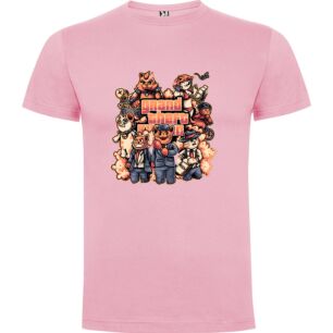 Cats in GTA Style Tshirt σε χρώμα Ροζ XXLarge