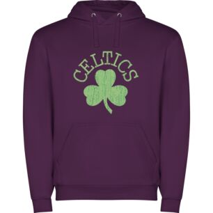 Celtic Charms: Green Adornments Φούτερ με κουκούλα σε χρώμα Μωβ 3-4 ετών