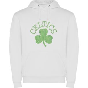 Celtic Charms: Green Adornments Φούτερ με κουκούλα σε χρώμα Λευκό 9-10 ετών