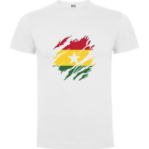 Central African Rasta Flag Tshirt σε χρώμα Λευκό 3-4 ετών