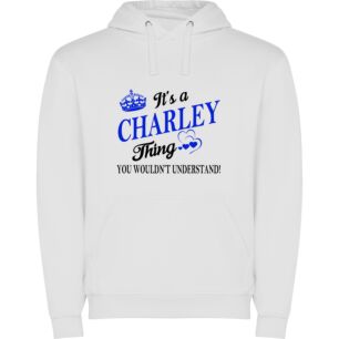 Charming Charlie's Inspired Cheekiness Φούτερ με κουκούλα σε χρώμα Λευκό 7-8 ετών