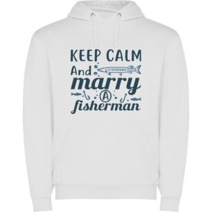 Charming Fisherman Matrimony Φούτερ με κουκούλα σε χρώμα Λευκό XXLarge