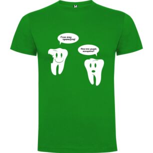 Chatty Teeth Comedy Illustration Tshirt