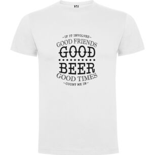 Cheers and Companionship Tshirt σε χρώμα Λευκό XLarge