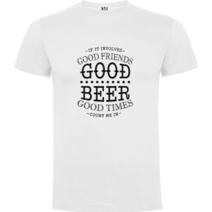 Cheers and Companionship Tshirt σε χρώμα Λευκό XXXLarge(3XL)