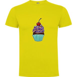 Cherry-topped Cupcake Delight Tshirt σε χρώμα Κίτρινο 3-4 ετών