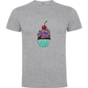 Cherry-topped Cupcake Delight Tshirt σε χρώμα Γκρι 3-4 ετών