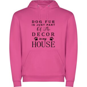 Chic Pup Décor Φούτερ με κουκούλα