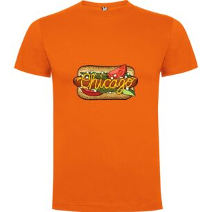 Chicago Sandwich Art Tshirt σε χρώμα Πορτοκαλί 3-4 ετών