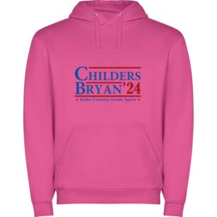 Chippy's Inspired Children's Logo Φούτερ με κουκούλα σε χρώμα Φούξια 11-12 ετών