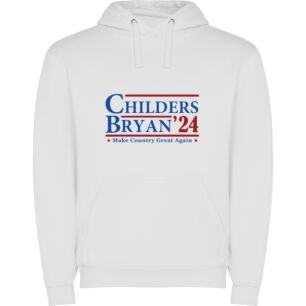 Chippy's Inspired Children's Logo Φούτερ με κουκούλα σε χρώμα Λευκό 3-4 ετών