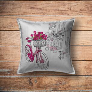 Μαξιλάρι City Pink Bicycle