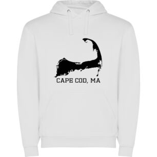 Coastal Charm: Cape Cod Φούτερ με κουκούλα σε χρώμα Λευκό 11-12 ετών