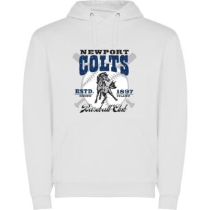 Cobb's Colts: Majestic Sporting Φούτερ με κουκούλα σε χρώμα Λευκό 5-6 ετών