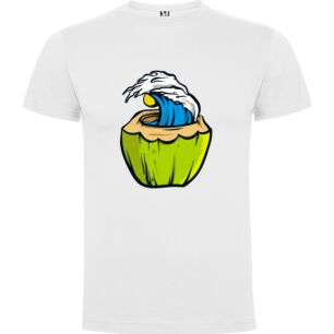 CocoWave Sticker Design Tshirt σε χρώμα Λευκό XXXLarge(3XL)